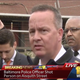Baltimore Police Commissioner Kevin Davis speaks to the press after two of his police officers shot a 13-year-old boy who was carrying a toy gun April 27, 2016.
WBAL-TV screenshot